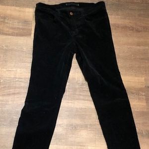 J BRAND | Skinny Leg Straight Leg Black Corduroy Pants